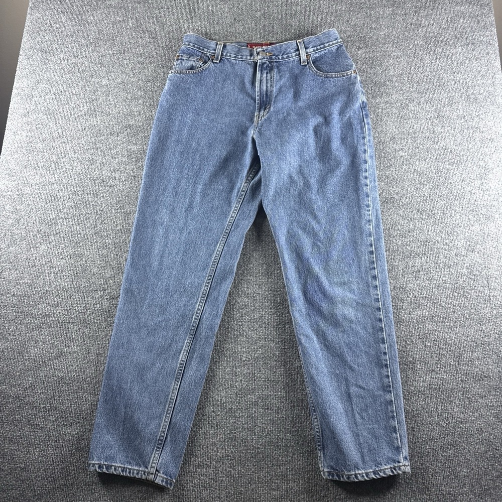 Levis 550 Jeans Womens 14 Blue Relaxed Fit Tapered High Rise Baggy Vintage Y2K